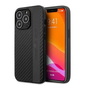Etui Iphone 13 Pro Mercedes Amg Hardcase Carbon Stripe&embossed Czarne