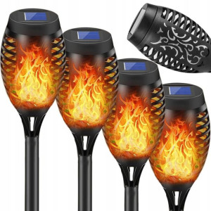 Piękne Lampki Solarne Do Ogrodu Dekoracja 4 Szt.