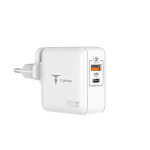Ład Siec T-phox Mega T-pp09 Gan Pd 65w Usb/usb-c White