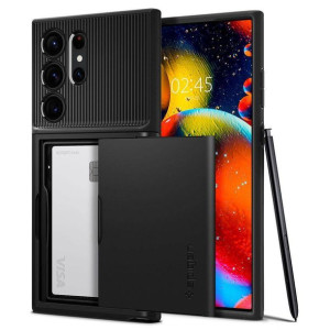 Etui Samsung Galaxy S23 Ultra Spigen Slim Armor Cs Czarne