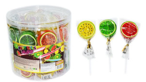 Lizaki Fruit Slice  Lollipop 50 sztuk