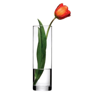 Wazon Szklany Prosty Pasabahce Flora 26 Cm