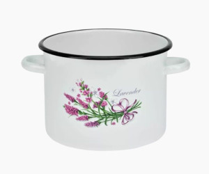 Garnek Emaliowany Rybnik Lawenda 20 Cm 4,5 L