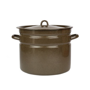 Garnek Emaliowany Pokrywka Duży Rybnik Xxl 40 Cm 40 L