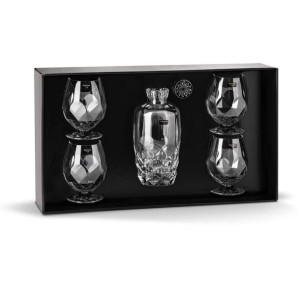 Zestaw Kryształowy Bohemia Desire 1+4 Koniak Brandy