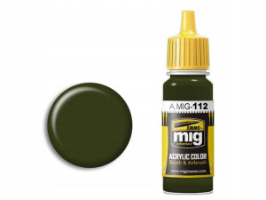 Farba akrylowa Olive drab SCC15 A.MIG112 AMMO Mig