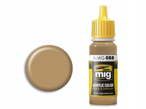 Farba akrylowa Khaki brown A.MIG088 AMMO Mig
