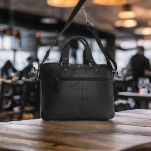 Torba na laptop męska skórzana marki Bellugio
