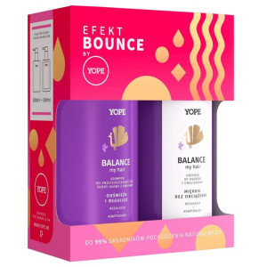Yope Efekt Bounce Balance My Hair zestaw szampon 300ml + odżywka 300ml