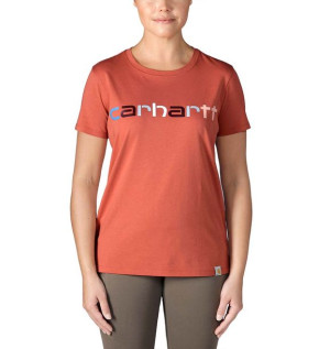 Koszulka Carhartt Lightweight Multi Color Logo TERRACOTTA