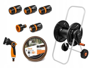 Zestaw wózek wąż Bradas Black Line ECO-AG26020SET1