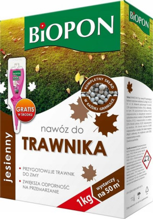 Nawóz do trawnika jesienny 1kg Biopon