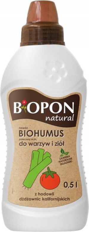 Biopon Natural Biohumus Do Warzyw I Ziół 0,5l