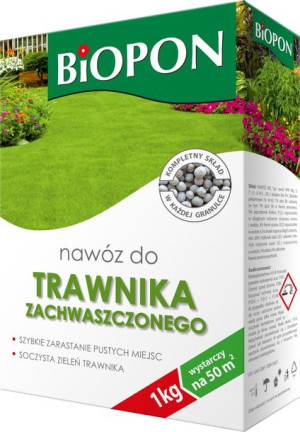 Biopon Nawóz Do Trawnika Zachwaszczonego 1 Kg