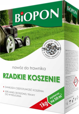 Biopon Nawóz Do Trawnika Rzadkie Koszenie 1 Kg