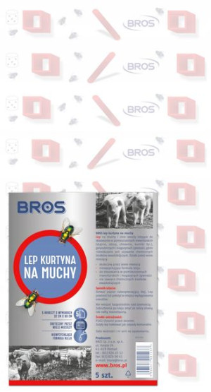 Bros Lep Płaski Kurtyna 5szt Do Obory Chlewni