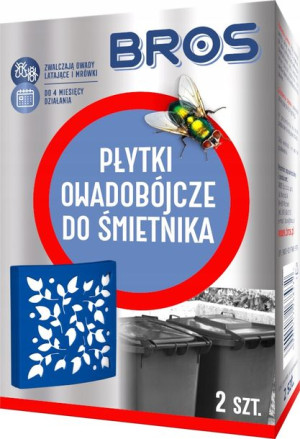 Bros Płytki Owadobójcze Do Śmietnika 2 Szt. Larwy