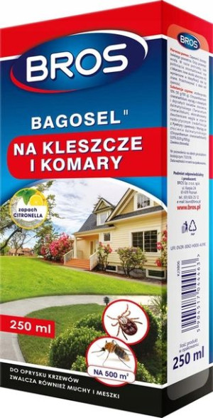 Bagosel Bros Oprysk Ogród Komary Kleszcze 250ml