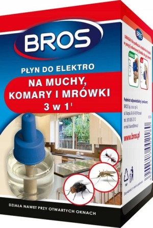 Bros Płyn Do Elektro Muchy Komary Mrówki Zapas 3w1