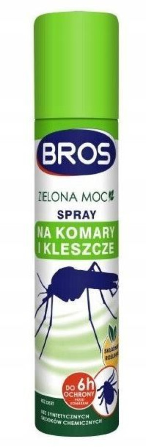 BROS Zielona Moc Spray na komary i kleszcze 120/90