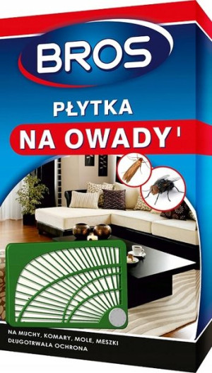 Bros Płytka Na Owady Muchy Mole Muszki Komary