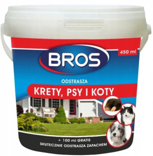 Bros Odstrasza krety psy i koty 350ml+100ml gratis