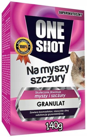 One Shot Na Myszy I Szczury Granulat 140g Trutka