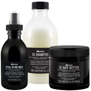 DAVINES Zestaw do włosów OI Masło 250ml Szampon 280ml Mleczko 135ml