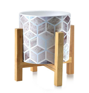 Sześciań Doniczka Ceramiczna Na Nóźkach Osłonka