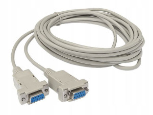 Kabel szeregowy transmisyjny COM RS-232 DB9 F/F 5m