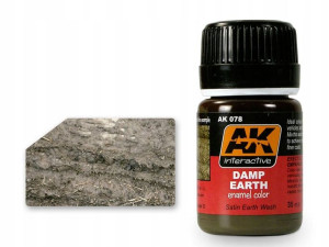 Wash modelarski Damp earth AK078 AK Interactive