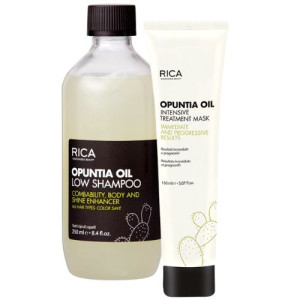 RICA Zestaw do włosów Opuntia Oil Szampon 250ml Maska 150ml