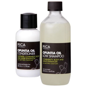 RICA Zestaw Opuntia Oil do każdego typu wlosów Szampon 250ml Odżywka 50ml