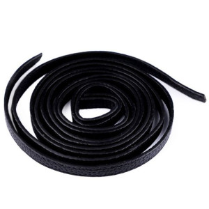 Pasek Z Ekoskóry Przeszyty Czarny 10 Mm