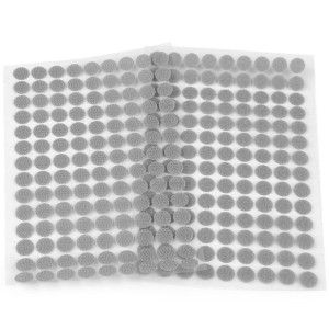 Taśma Rzep Samoprzylepna Kółeczka 10 Mm 126 Szt. Szara