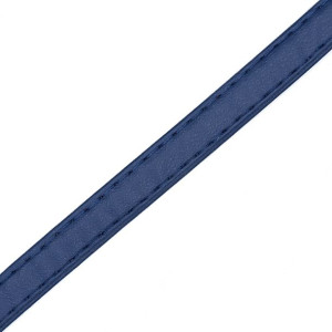 Pasek Z Ekoskóry Przeszyty 10 Mm - Granatowy