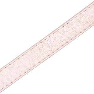 Pasek Z Ekoskóry Przeszyty 15 Mm - Perłowy Róż