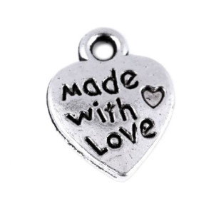 Zawieszka Metalowa Made With Love