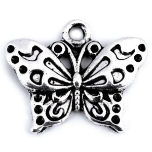 Zawieszka Metalowa Motyl