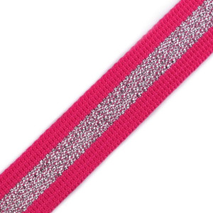 Taśma Nośna Polipropylenowa Z Lureksem 20 Mm - Różowa