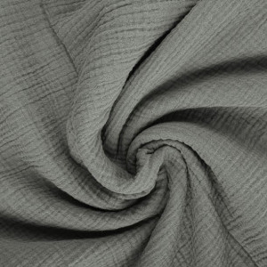 Muślin Bawełniany Double Gauze Neutral Gray - Szary