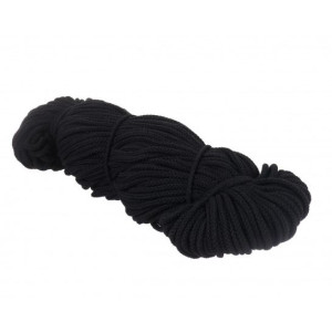 Sznurek Bawełniany Czarny 5 Mm
