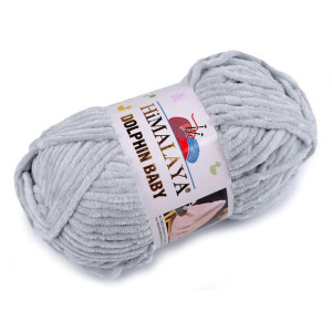 Włóczka Himalaya Dolphin Baby 100g - Jasna Szara