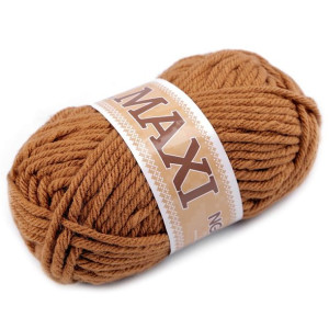 Włóczka Jumbo Maxi 100g - Brązowa