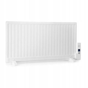 9265 grzejnik olejowy 1000w led timer biały defek