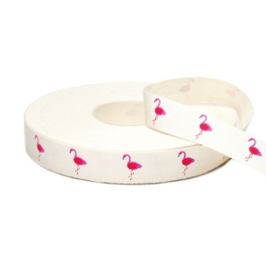 Tasiemka Bawełniana Flamingi 15 Mm