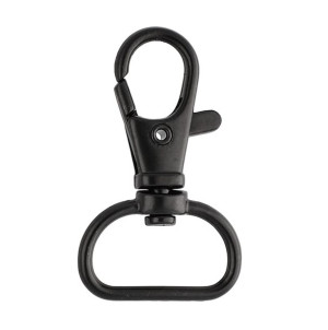 Karabińczyk Metalowy 20 Mm - Czarny Mat