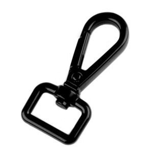 Karabińczyk Metalowy 15 Mm - Czarny Mat