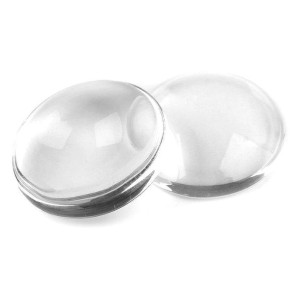 Kaboszony Szklane Przezroczyste 20 Mm - 2 Szt.