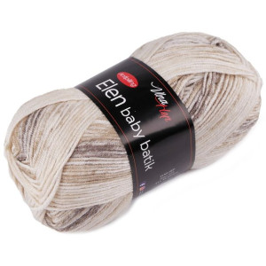 Włóczka Elen Baby Batik 100 G - Beżowa Cieniowana